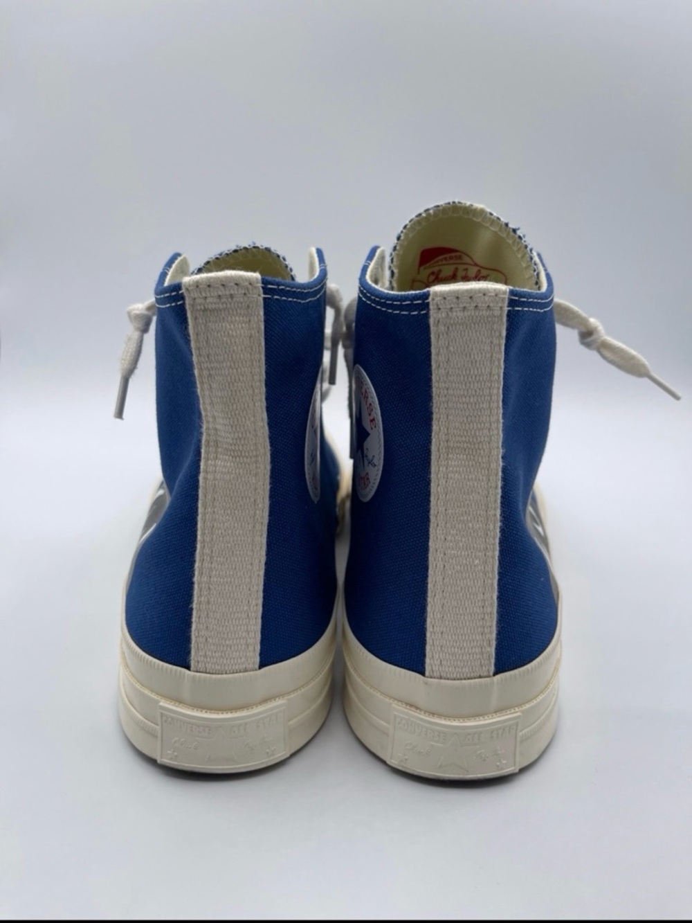 Comme des Garçons PLAY x Chuck 70 High Blue Quartz Men’s Size 5 / Women’s Size 7 - Picture 7 of 7